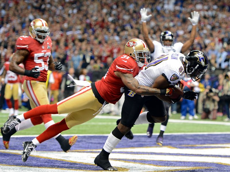 Anquan Boldin scored the opening touchdown on the Ravens' first drive