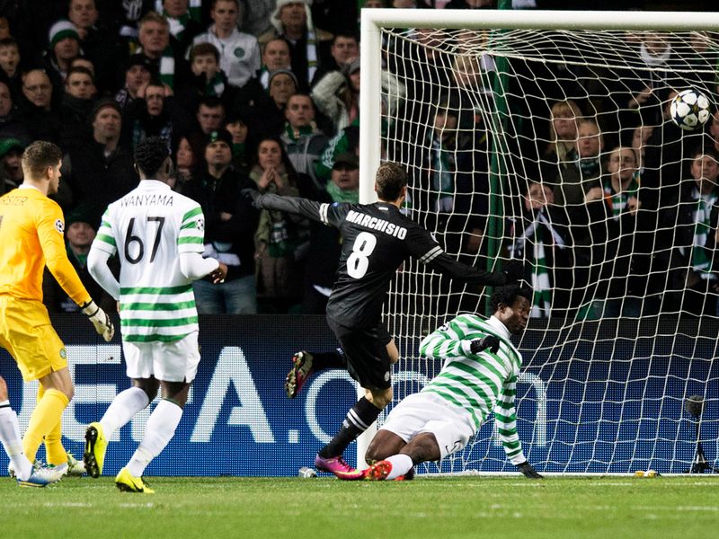 Matri's shot crossed the line before an attempted clearence but Claudio Marchisio smashes home the rebound to make sure