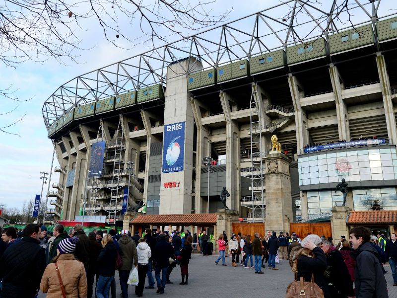 Eager anticipation: Fans arrive for the RBS Six Nations clash