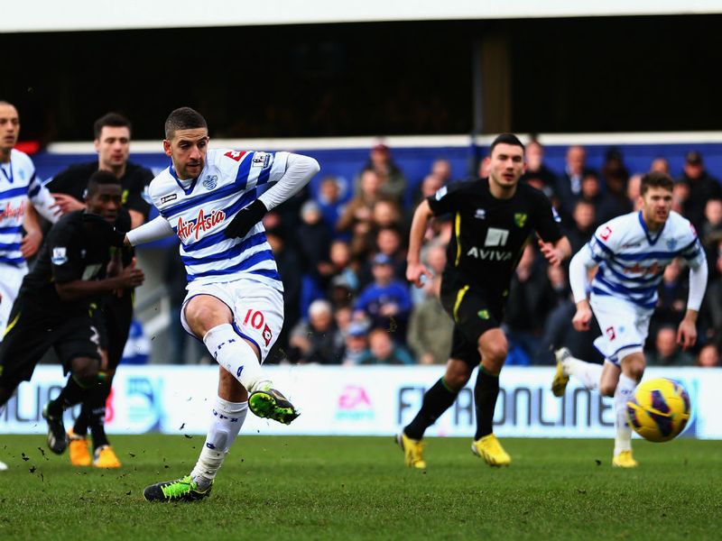 Adel Taarabt's failure to convert from the penalty spot meant Queens Park Rangers had to settle for a 0-0 draw with Norwich.
