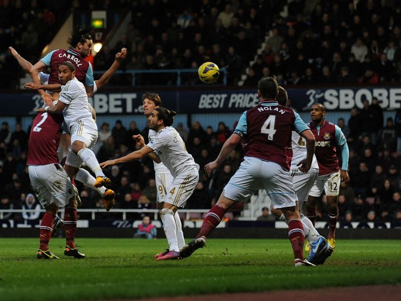 Andy Carroll¿s powerful header proved to be the difference as West Ham ran out 1-0 winners