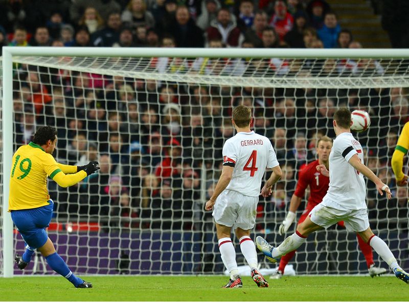 Fred fires Brazil level at Wembley