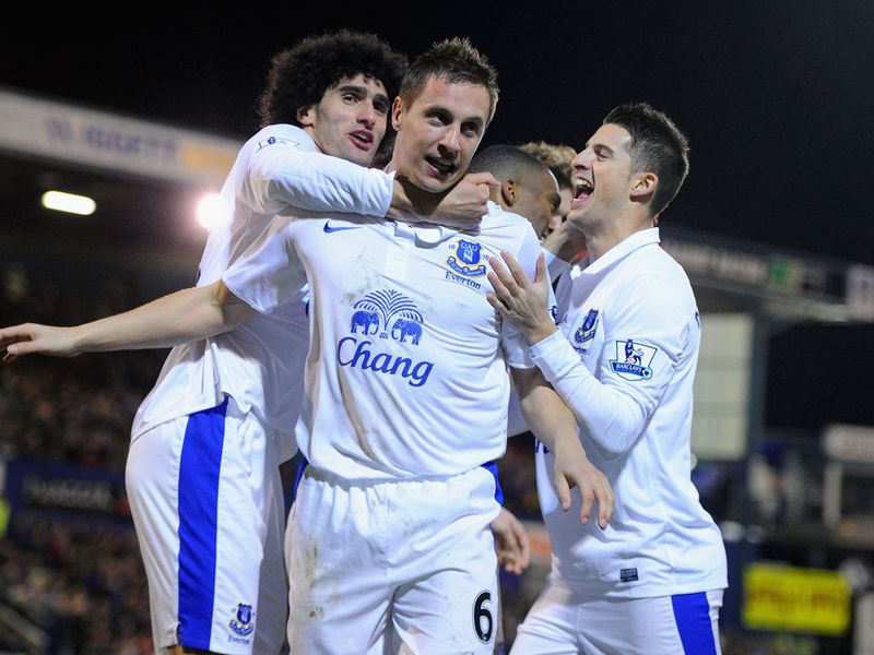 Phil Jagielka nodded Everton in front early in the second half