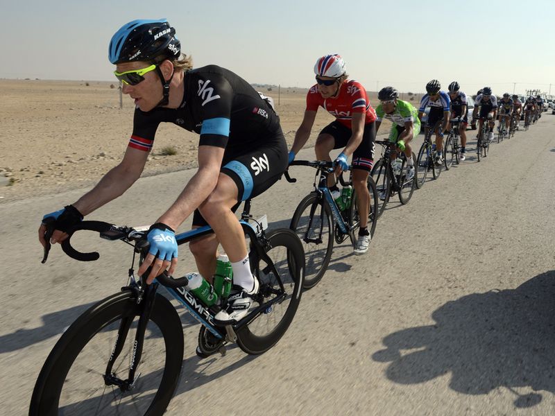 With the escapees closed down things were all set for a bunch sprint