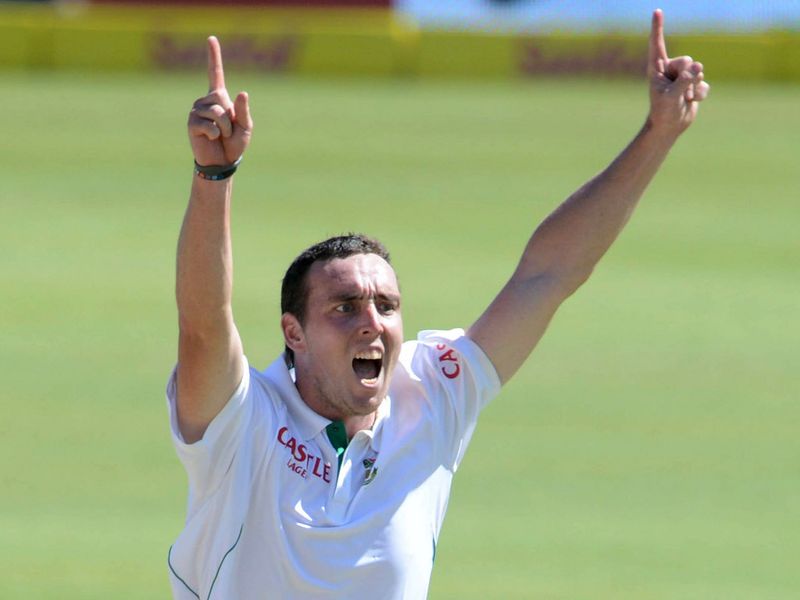 ...who ended with seven wickets, as Pakistan were all out for 156.