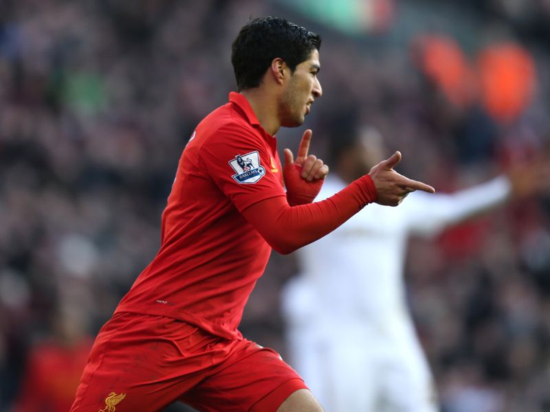 Luis Suarez was on target to make it 4-0.