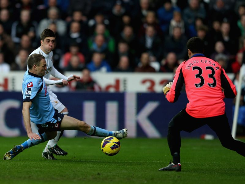 Pablo Hernandez restores Swansea's two-goal advantage against QPR after the visitors pulled one back