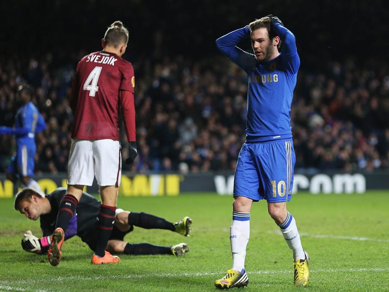 Juan Mata laments missing a chance for Chelsea in the first half as they look for a way back.
