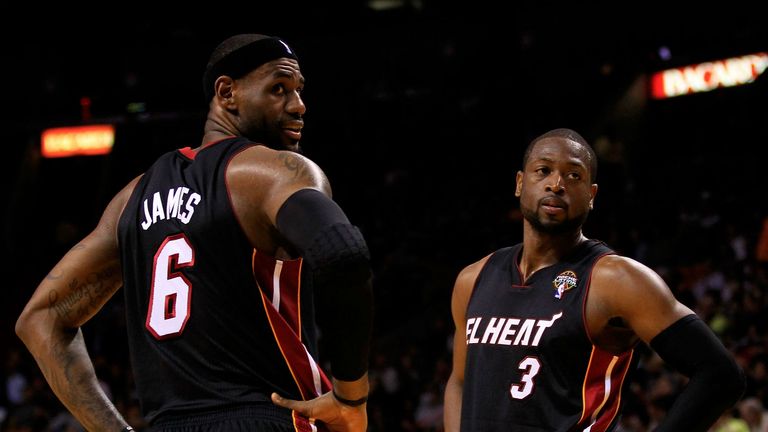 LeBron James and Dwyane Wade won two NBA titles together in Miami