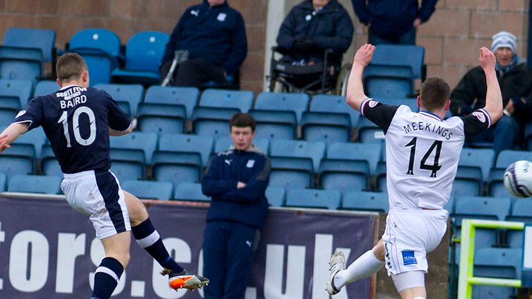 John Baird: Dundee striker on target against Inverness