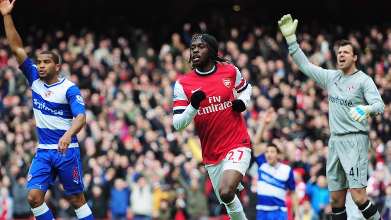 Gervinho opened the scoring for Arsenal after just 11 minutes