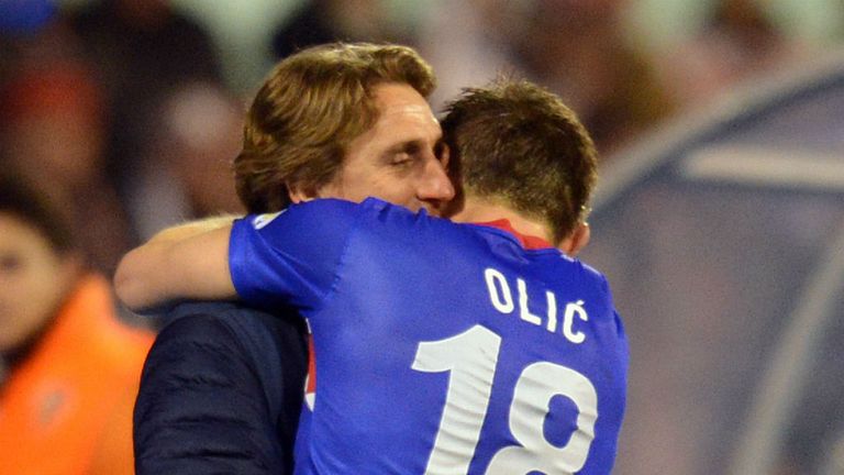 Ivica Olic: Celebrates his goal