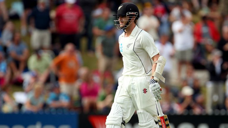 Kane Williamson was the first wicket to fall on the day, departing for 42.