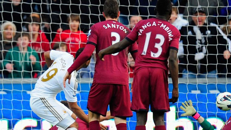 Luke Moore: Scored the winner for Swansea