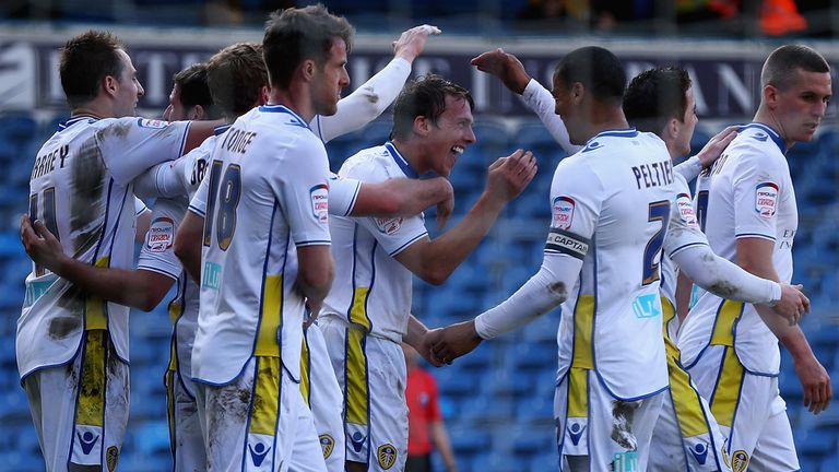 Stephen Warnock: Celebrates his winner against Millwall