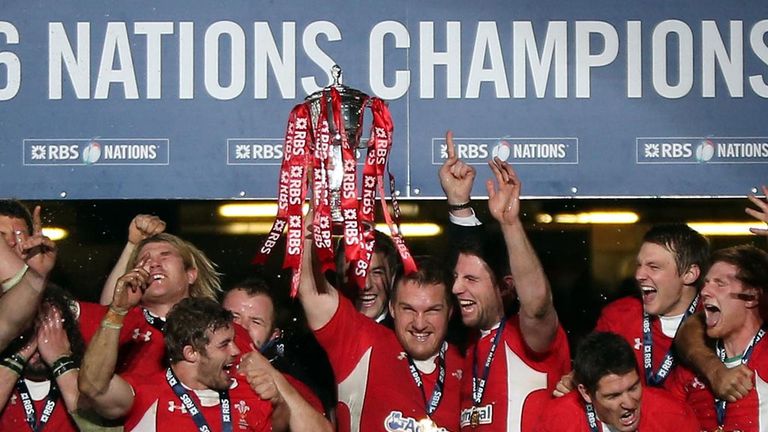 Wales celebrate retaining the Six Nations championship