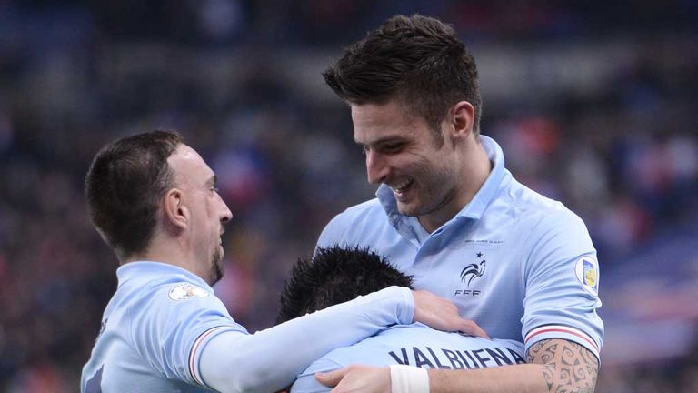 Olivier Giroud: On target for France in Georgia win