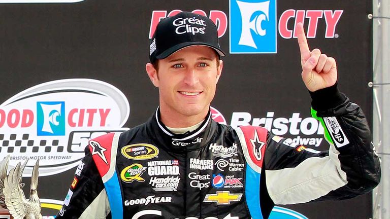 Kasey Kahne: Celebrating maiden win at Bristol Motor Speedway