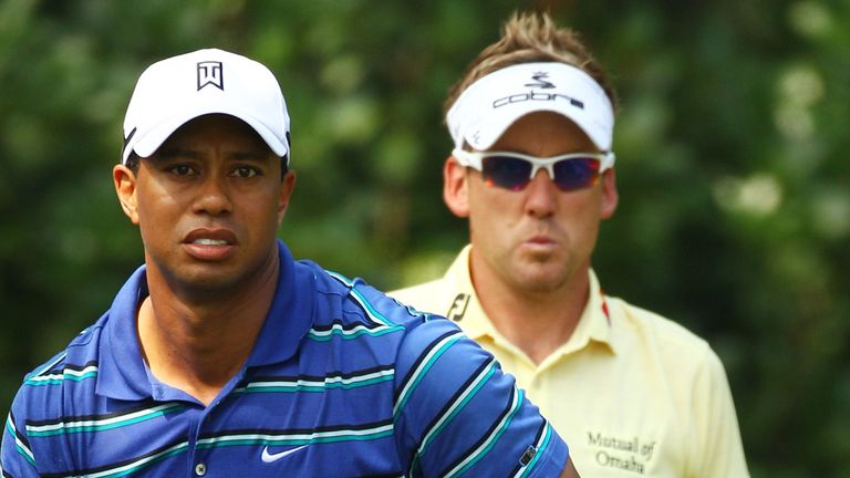 Tiger Woods and Ian Poulter: Play-off winners at the Tavistock Cup
