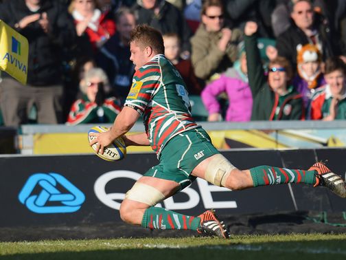 Ed Slater scored two tries for Leicester