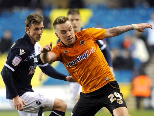 Jamie O'Hara in action for Wolves