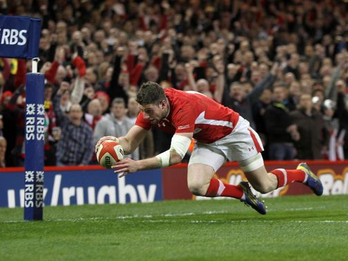 Two-try hero: Alex Cuthbert
