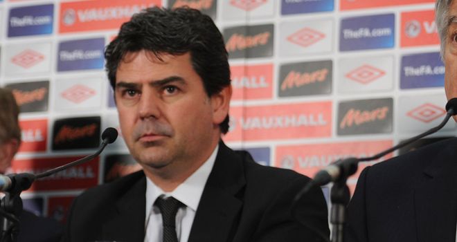Adrian Bevington: Says the FA is continuing to review video footage of fans in San Marino