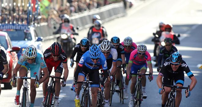 Sir Bradley Wiggins: Led out the sprint by Gianni Meersman took victory