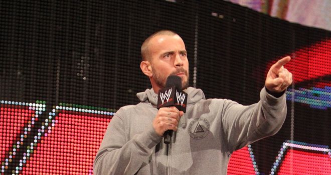 Punk: assaulted by Brock Lesnar at the culmination of Raw