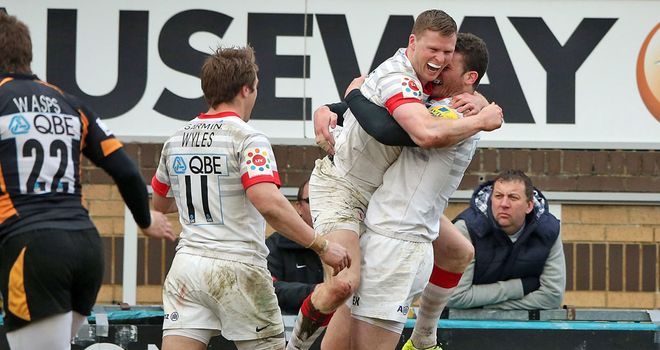 Chris Ashton: Celebrates key try at Wasps