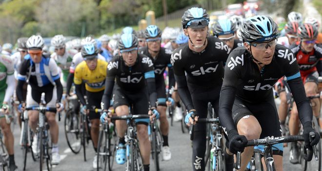 The team rode as a perfect unit