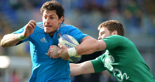 Alessandro Zanni: Starts at blindside flanker against Scotland