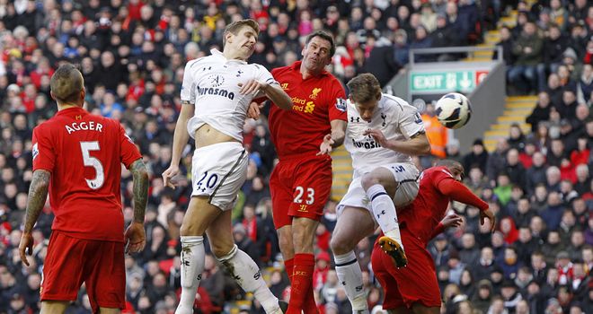 Liverpool: didn't match Spurs' physicality