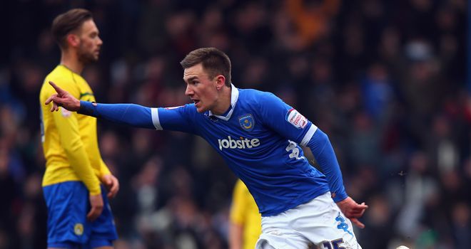 Jed Wallace: Netted Portsmouth's third