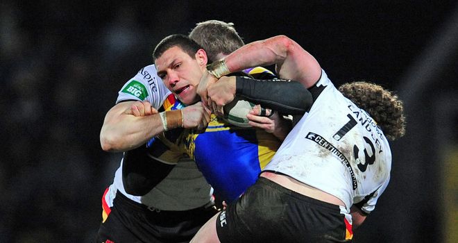 Leeds Rhinos failed to hold on to two leads against rivals Bradford Bulls at Headingley