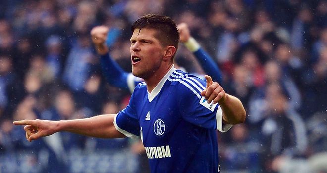 Klaas Jan Huntelaar doubled Schalke's lead before the break