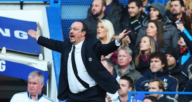 Rafa Benitez: Delighted with the atmosphere at Stamford Bridge