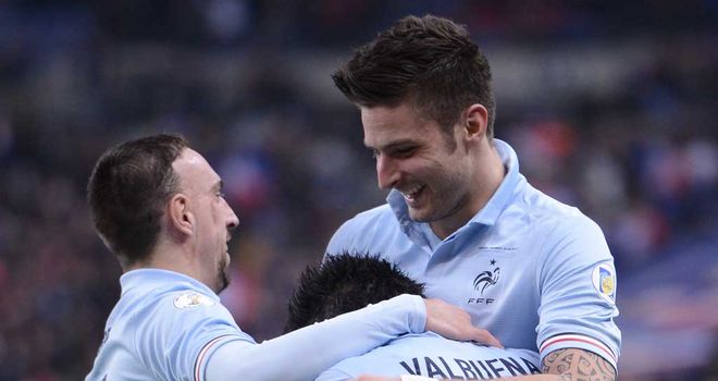 Olivier Giroud: On target for France in Georgia win