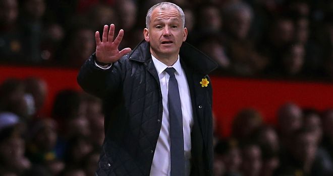 Eamonn Dolan: Not happy after defeat by Manchester United at Old Trafford