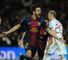 Villa: Netted the crucial third goal for Barcelona