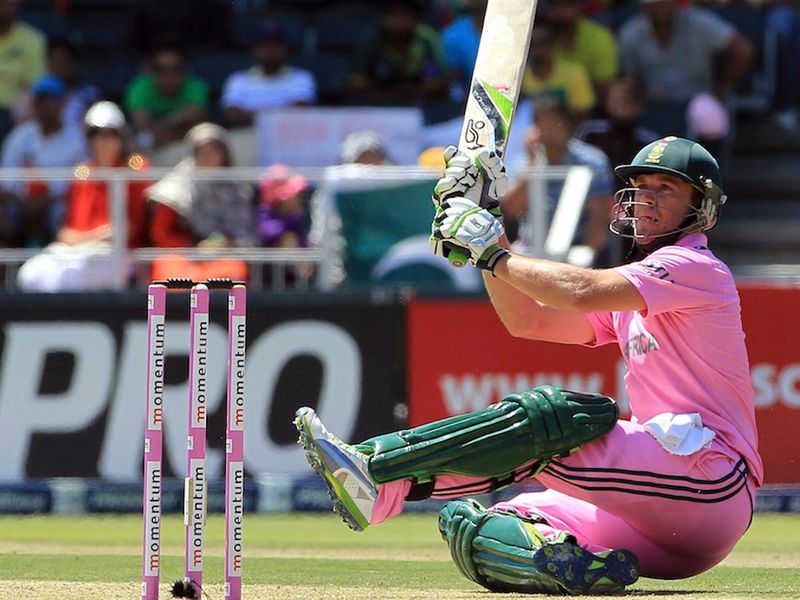 AB de Viller's stroke play was unorthodox.