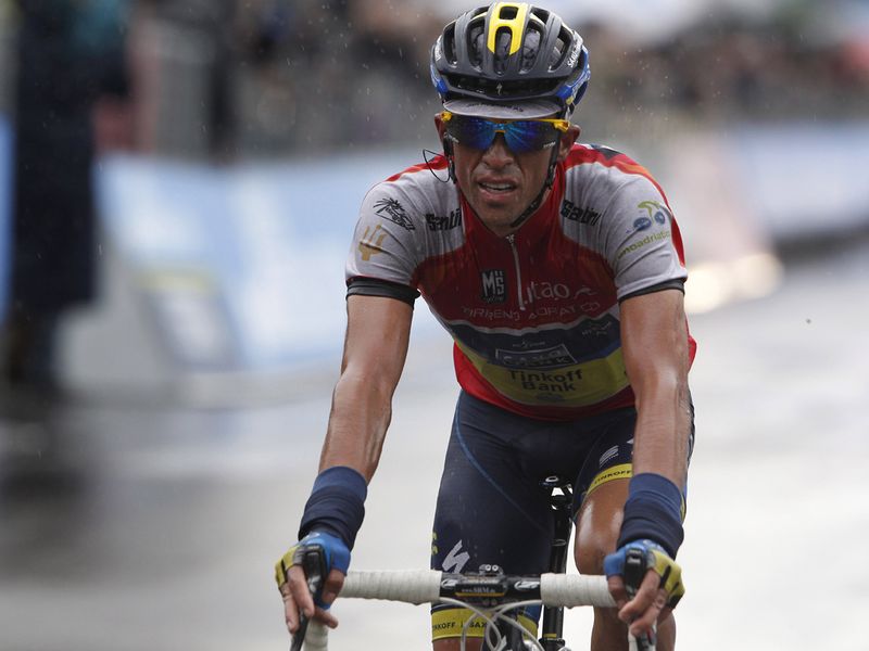Contador finished next in a group of four chasers, 44 seconds back