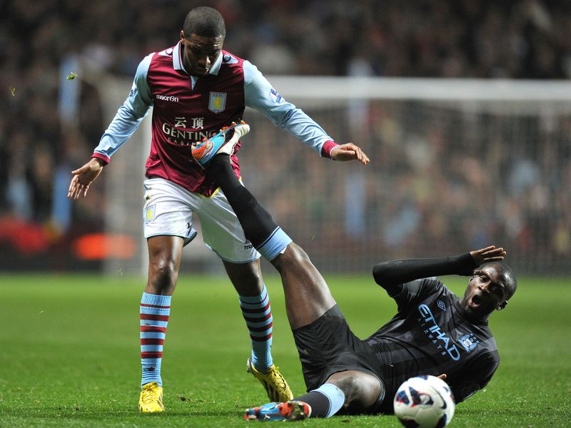 Yaya Toure tangled with Charles N'Zogbia as City picked up where they left off after the break.