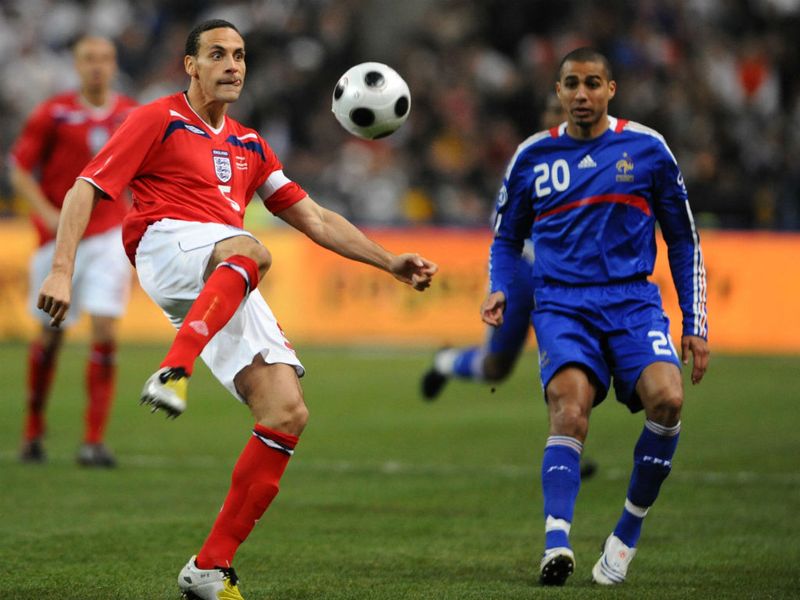 Ferdinand captains England for the first time and wins his 65th cap in
1-0 defeat against France in March 2008