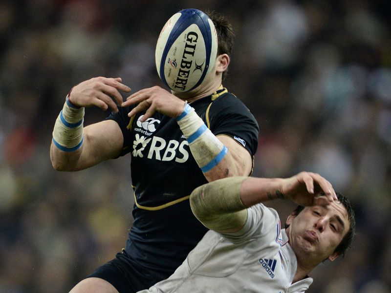 In your face: France's Louis Picamoles vies with Scotland's Sean Lamont
