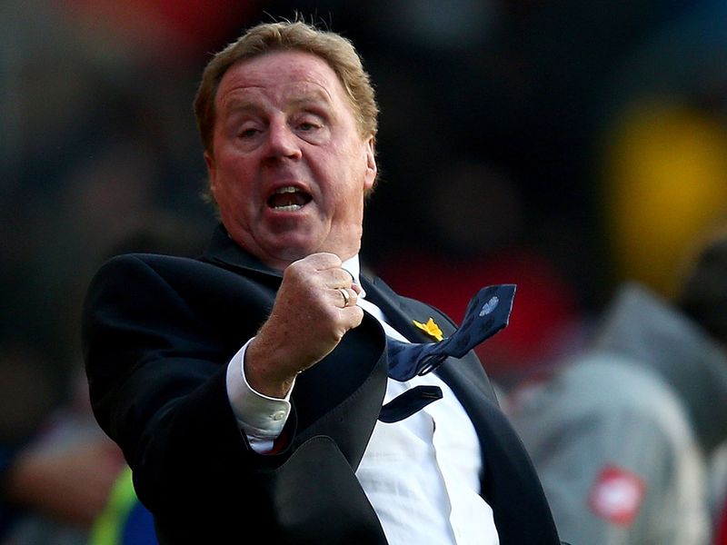 Harry Redknapp celebrates a vital 2-1 victory for QPR against Southampton