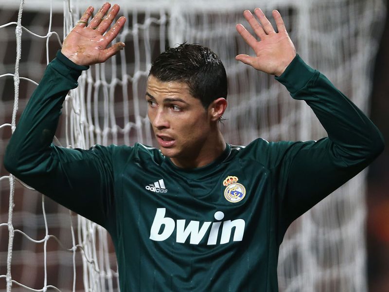 Cristiano Ronaldo makes it 2-1 to Real Madrid on the night. His celebration is muted but he looks to have Manchester United's dreams.