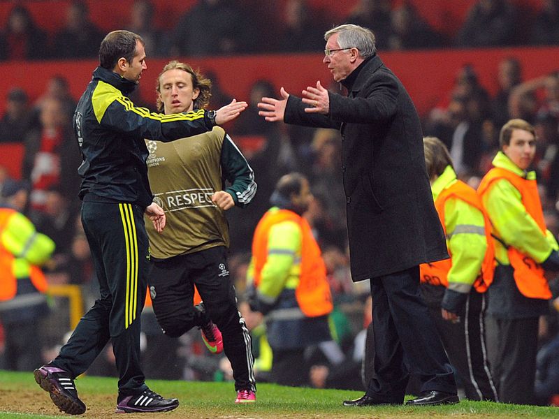Sir Alex Ferguson is furious with the decision to send off Nani.