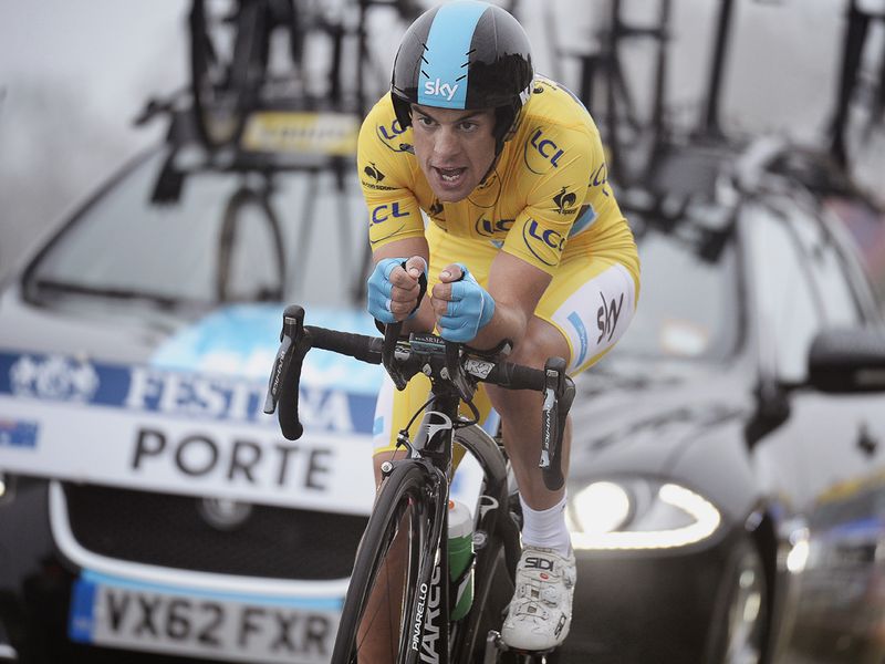 The result was never in doubt as Porte won the stage by 23 seconds