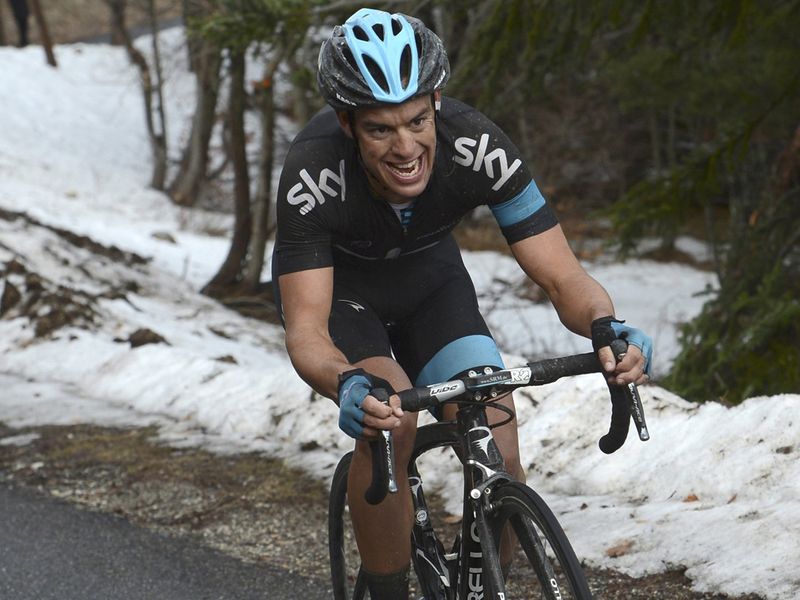 ...Opening up an impressive gap as snow began to line the roadside